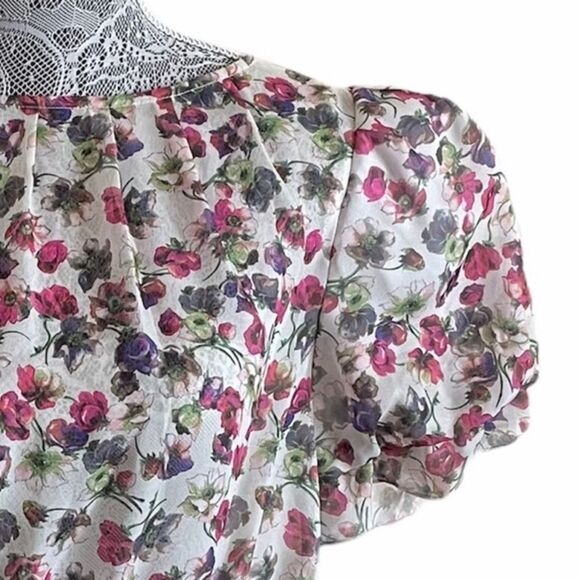 Ted Baker London Floral Print Jadii Blouse Size 3 - Picture 4 of 11